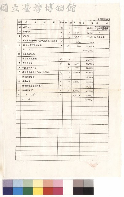 綜合教學大樓新建工程，第四頁藏品圖，第1張