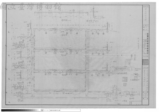 中山樓剖面圖藏品圖，第1張