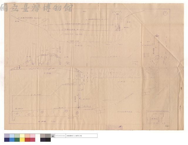 正,斷面圖、蛇籠護岸標準斷面藏品圖，第1張