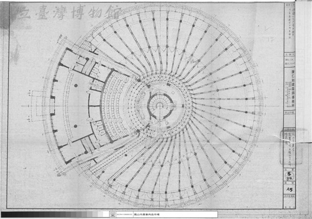 原有一樓公?等平面圖及家畜進出口處平面圖藏品圖，第1張