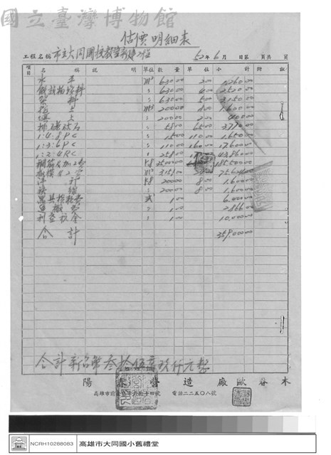 工程合約藏品圖，第1張