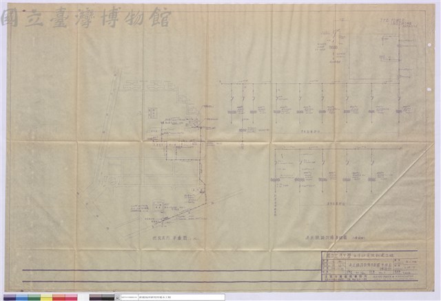 高压線路設備平面圖單線圖(增設份)藏品圖，第1張