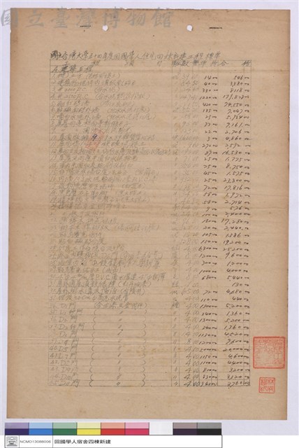 工程標單藏品圖，第1張