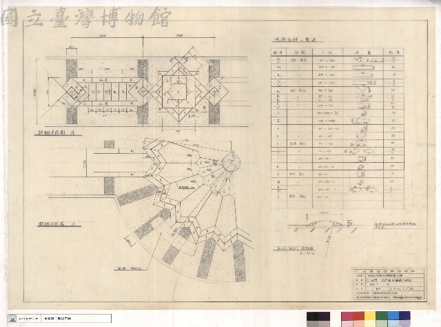 八、水門水門橋詳細圖(鋪面)藏品圖，第1張