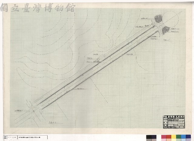 東西軸線步道設施平面圖(二)藏品圖，第1張