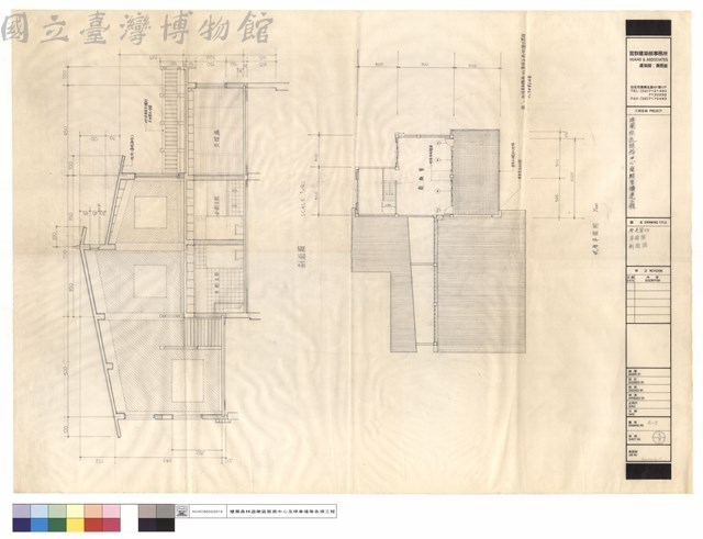 原建築物平面圖、剖面圖藏品圖，第1張
