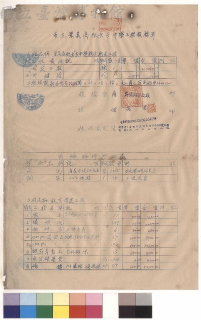 景美高級女子中學校舍新建工程，p.1藏品圖，第1張