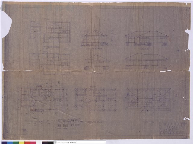 FOUNDATION PLAN、TRUSS PLAN、BACK ELEVATION藏品圖，第1張