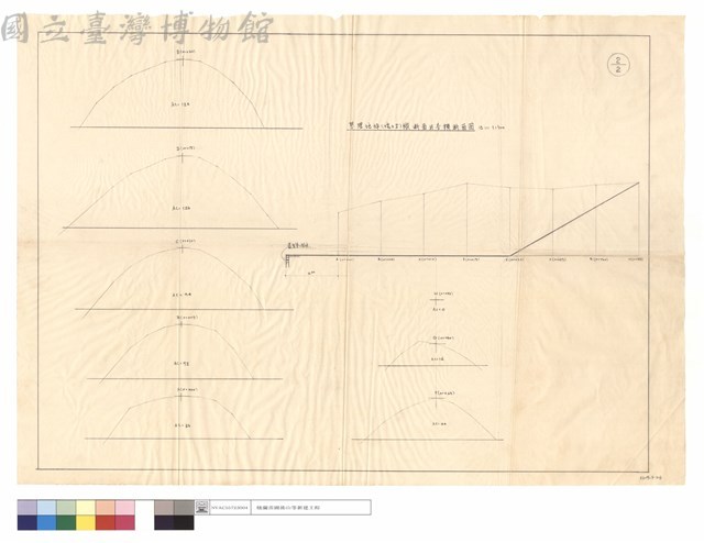 整理地坪(挖土坊)縱斷面與各橫斷面圖藏品圖，第1張