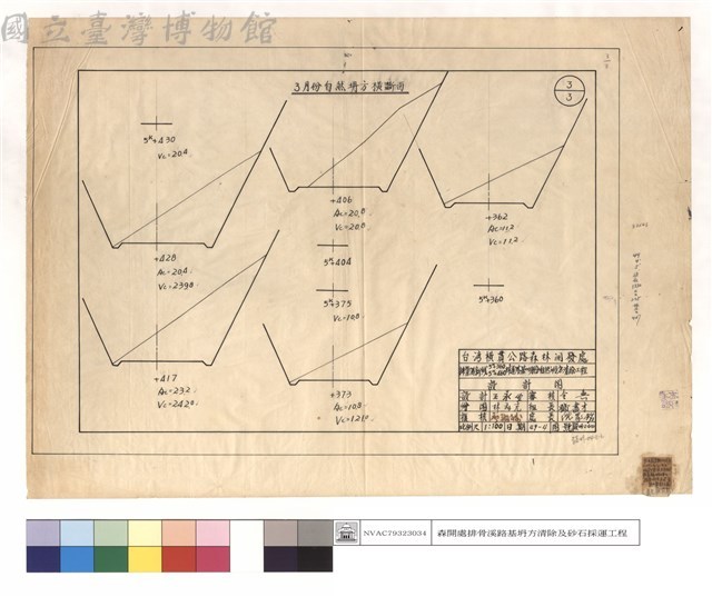 3月份自然坍方橫斷面藏品圖，第1張