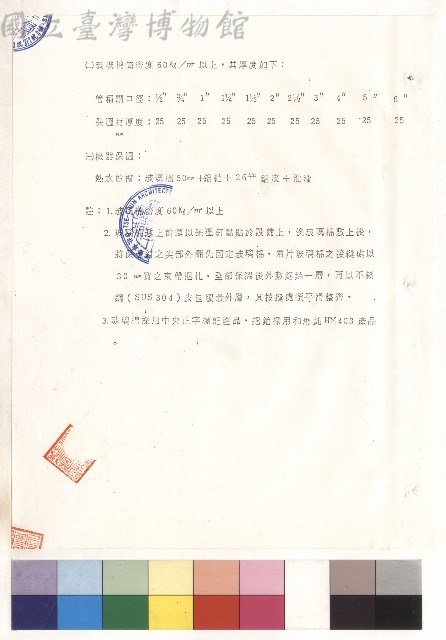 第二章 材料規範 (七)(二)~(三)藏品圖，第1張