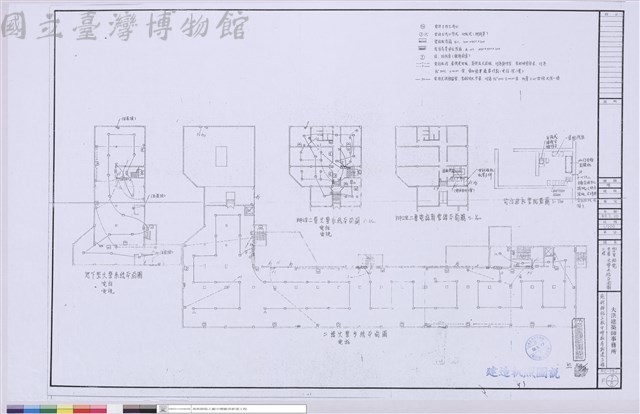 二樓.夾層.地下室火警系統平面圖、二樓.夾層.地下室弱電系統平面圖藏品圖，第1張