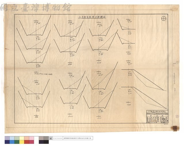 三月份自然坍方橫斷面藏品圖，第1張