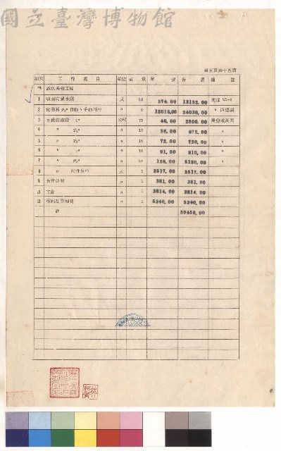 綜合教學大樓新建工程水電工程，第五頁藏品圖，第1張