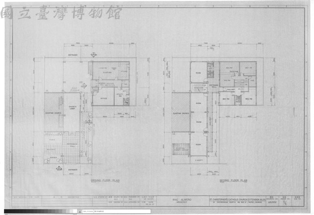 GROUND FLOOR PLAN、SECOMD FLOOR PLAN藏品圖，第1張