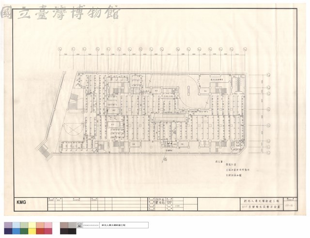B1F自動撒水設備平面圖藏品圖，第1張