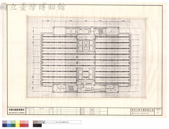 辦公層天花板照明設備平面圖藏品圖，第1張