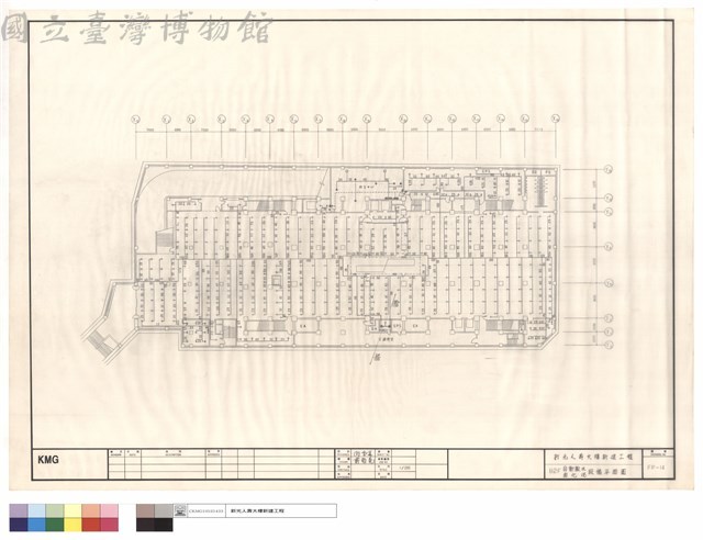 B2F自動撒水鹵化烷設備平面圖藏品圖，第1張