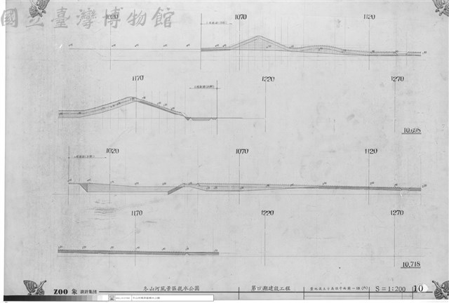 整地後土方高程剖面圖-15(六)藏品圖，第1張