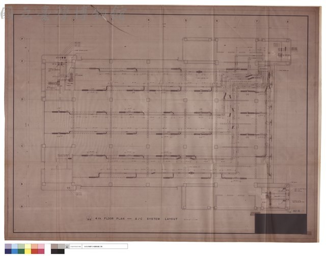 1/M-8 4 th. FLOOR PLAN - A/C SYSTEM LAYOUT藏品圖，第1張