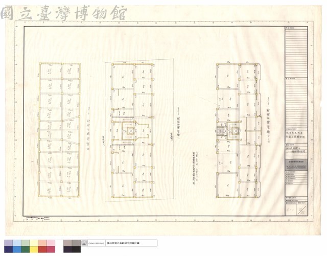 地下室、基礎及1~5層結構平面圖藏品圖，第1張