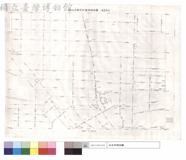 臺北市都市計畫樁樁位圖4344藏品圖，第1張