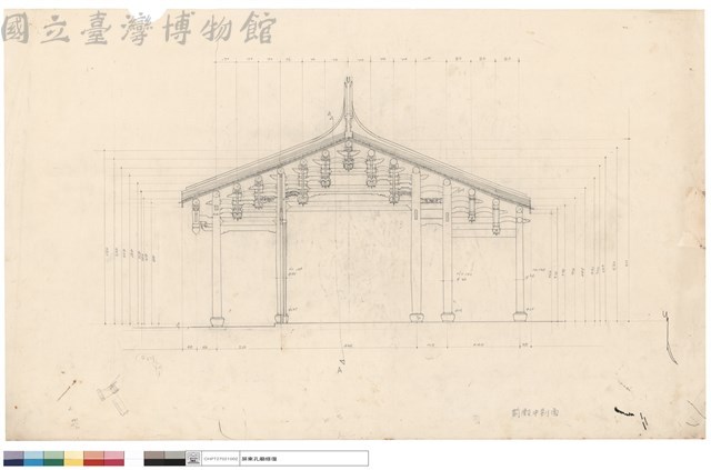 前殿中剖面藏品圖，第1張