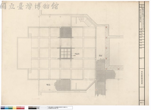 禮堂地坪鋪置平面藏品圖，第1張