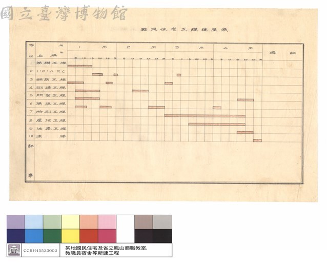 進度表藏品圖，第1張