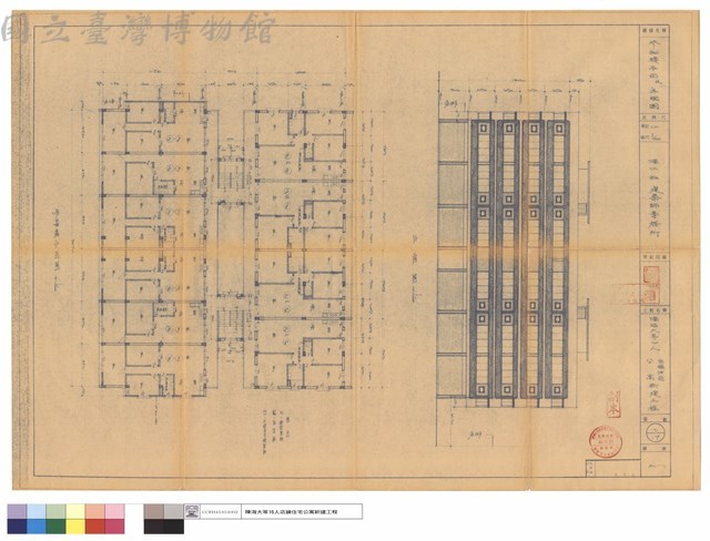 叁,肆樓平面及立視圖藏品圖，第1張