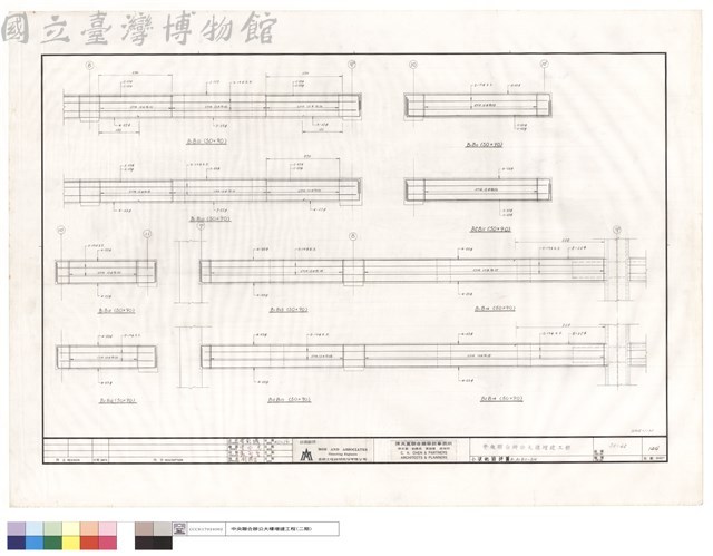 小梁配筋詳圖B1.B2,B10~B14藏品圖，第1張