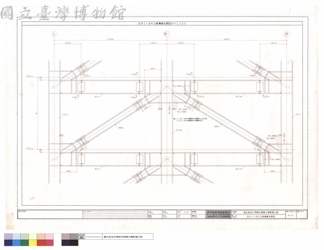 BR1,BR2斜撐接合詳圖藏品圖，第1張
