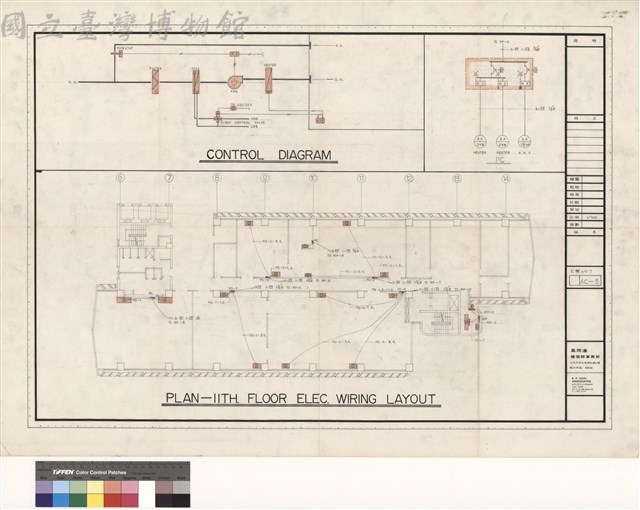 (PLAN-IITH.FlOOR ELEC. WIRING LAYOUT)藏品圖，第1張
