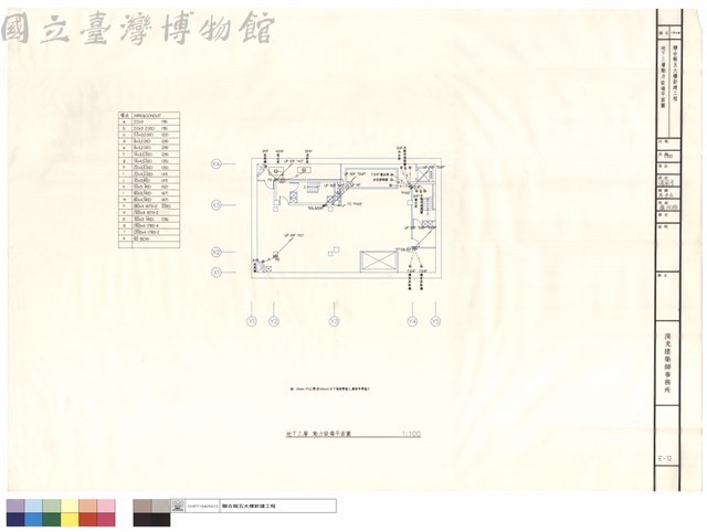 地下三層動力設備平面圖藏品圖，第1張