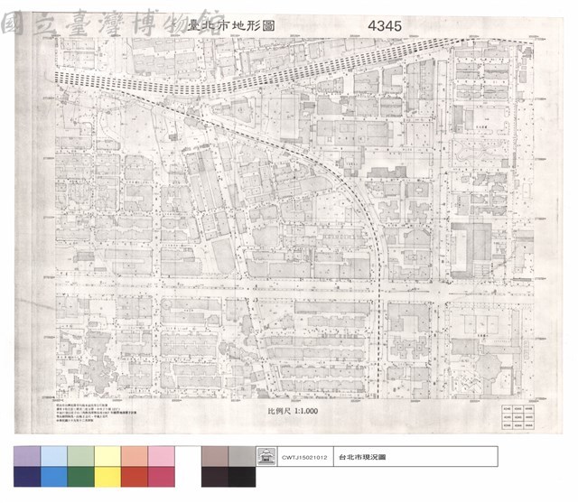 臺北市地形圖4345藏品圖，第1張