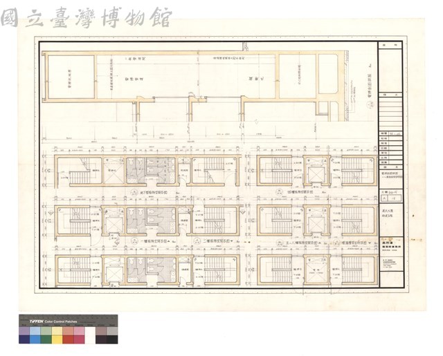 樓梯剖面詳圖 一~屋頂服務空間平面藏品圖，第1張