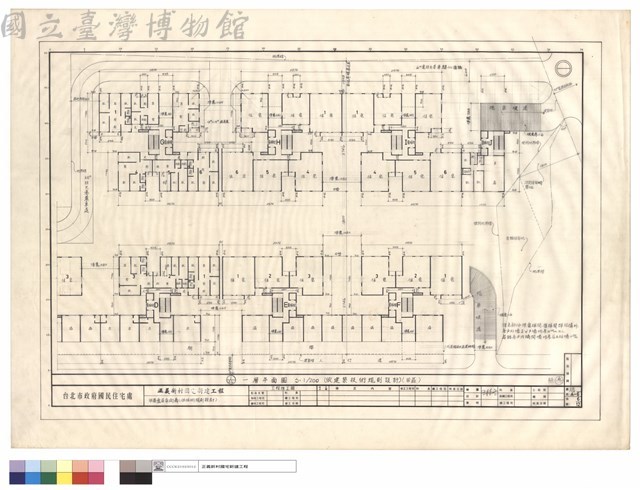 甲區壹層平面圖(依技術規劃設計)藏品圖，第1張