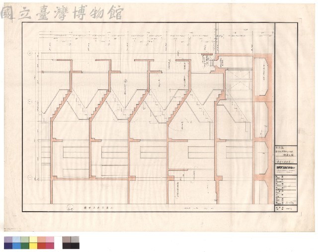樓梯A剖面圖(一)藏品圖，第1張