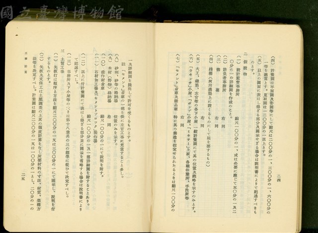 第十六章工事計畫(P24-25)藏品圖，第1張