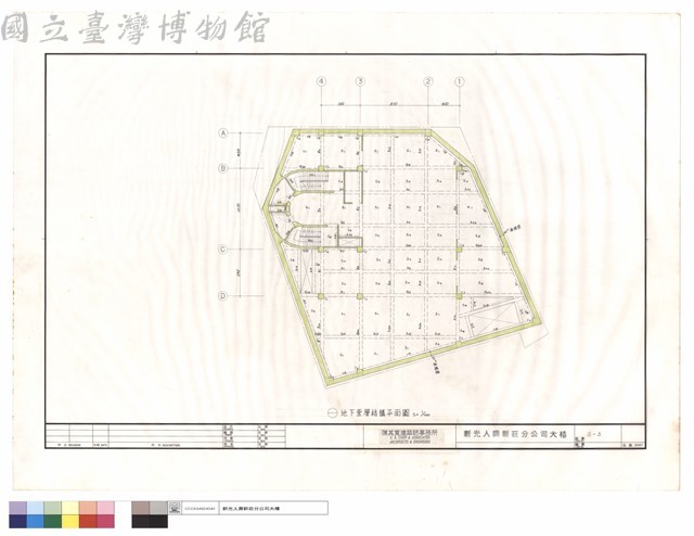 地下壹層結構平面圖藏品圖，第1張