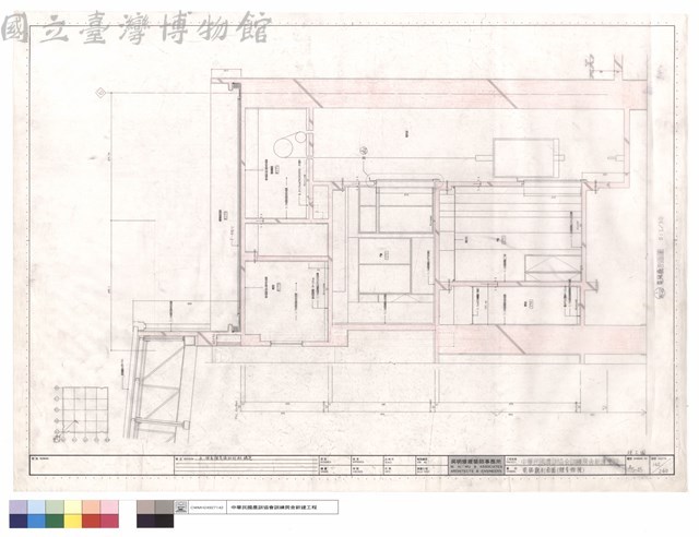 電梯廳剖面圖(體育館棟)藏品圖，第1張