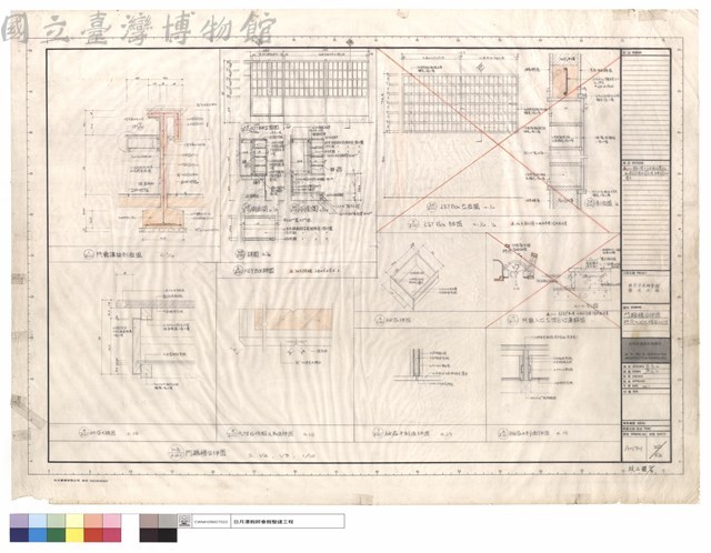 門廳櫃台詳圖,門廳入口大理石收邊藏品圖，第1張