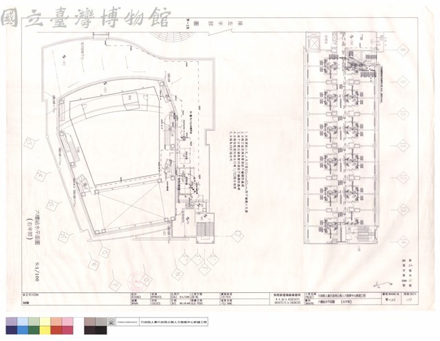 六樓給水平面圖(右半部)藏品圖，第1張