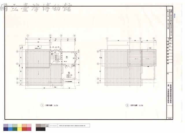H戶型叁層、屋頂平面圖藏品圖，第1張