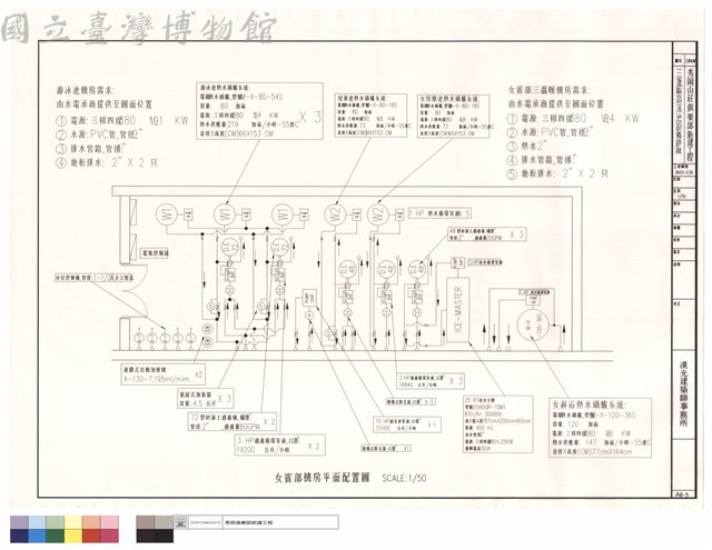 三溫暖、游泳池設備詳圖藏品圖，第1張