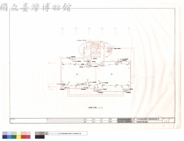 參層弱電平面圖(配纜)藏品圖，第1張