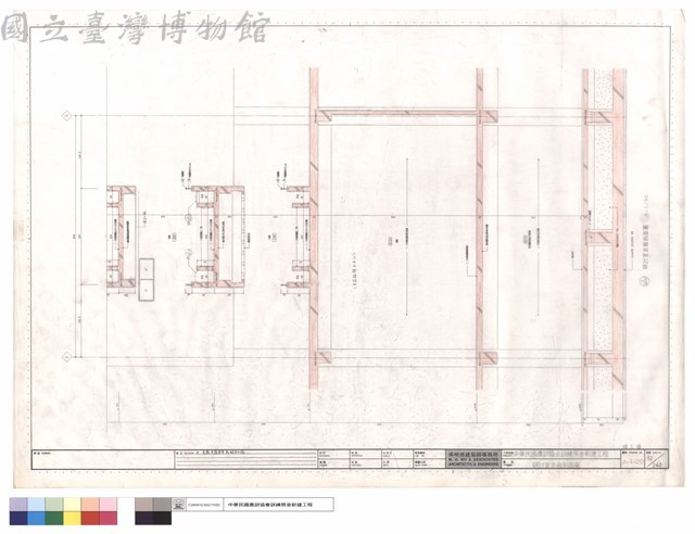 研討室走廊剖面圖藏品圖，第1張