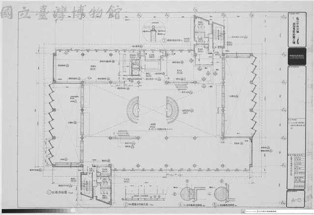 四樓平面圖、局部立面藏品圖，第1張