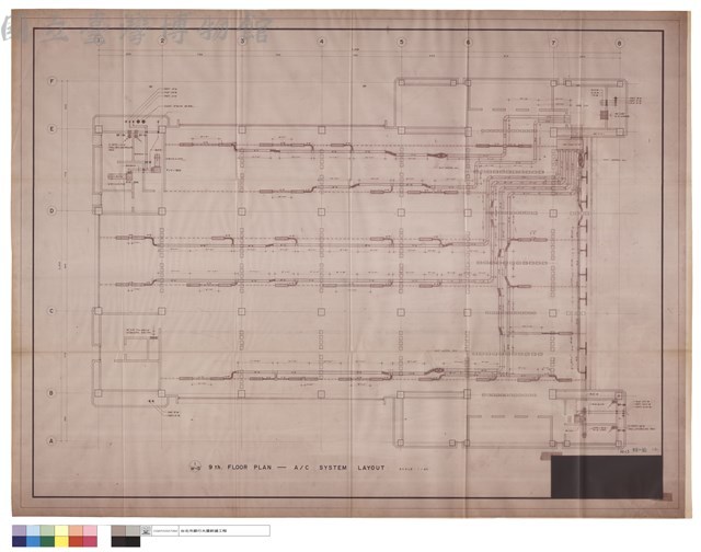 1/M-13 9 th. FLOOR PLAN -  A/C SYSTEM LAYOUT藏品圖，第1張