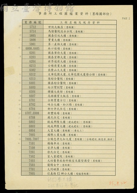 事務所工程圖檔案資料(墨線圖部份)P2藏品圖，第1張